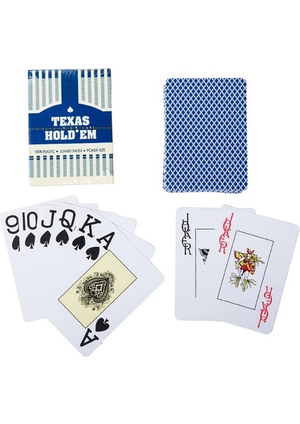 Mavi Stil Yüksek Li Plastik Poker Kart Oyunları Su Geçirmez ve Donuk Lehçe Oyun Kartları Eğlence Masa Oyunu Poker Kartları (Yurt Dışından)