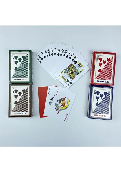 1 Yeşil Stil 100% Pvc Oyun Kartları Plastik Poker Kart Oyunu Su Geçirmez 4 Renk Texas Hold'em Blackjack Oyunu Altın Kart Tahtası Eğlence (Yurt Dışından) fiyatları