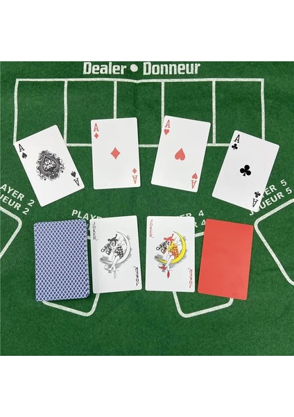 1 Yeşil Stil 100% Pvc Oyun Kartları Plastik Poker Kart Oyunu Su Geçirmez 4 Renk Texas Hold'em Blackjack Oyunu Altın Kart Tahtası Eğlence (Yurt Dışından) fırsatları