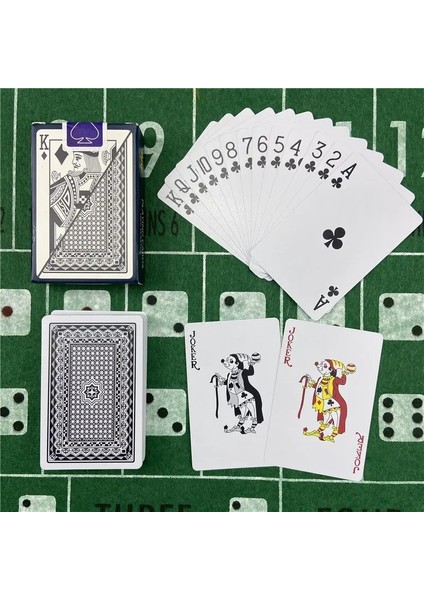 NO.6939 1siyah Stil Yeni Oyun Kartları Plastik Bakara Texas Hold'em Poker Kartları Pvc Poker Masa Oyunları Kırmızı ve Mavi Su Geçirmez Giyilebilir Kart Oyunu (Yurt Dışından)