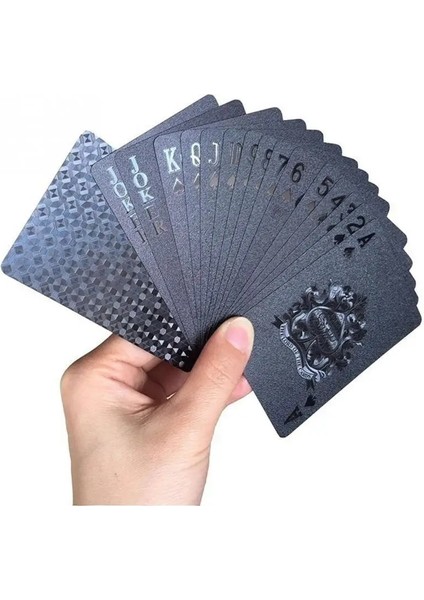 Altın Tarzı Su Geçirmez Altın Folyo Poker Kartları Yaratıcı Siyah Altın Toplu Oyun Kartları Elmas Poker Kartları + 7 Taraflı Set Şeffaf Zar (Yurt Dışından) fiyatları