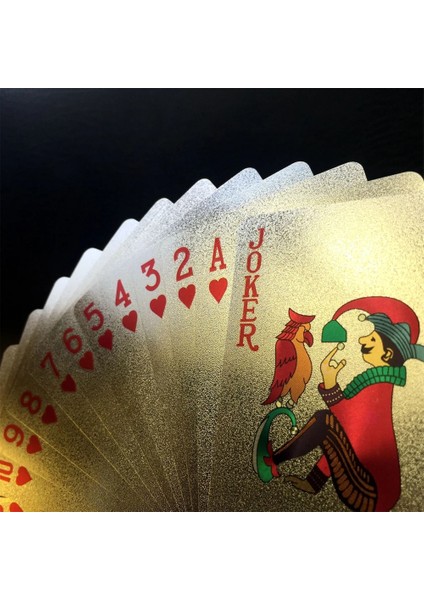 Kafes Tarzı Yeni Renkli Gümüş Poker Oyun Kartları Suya Dayanıklı Petpvc Plastik Poker Turizm Hatıra Eşyası (Yurt Dışından) indirimleri