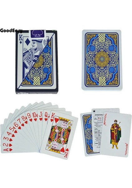 NO.6828 Mavi Stil 100% Pvc Poker Kartları Su Geçirmez Texas Hold'em Oyun Kartları Black Jack Plastik Oyun Kartı Poker Oyun Masası Oyun Kartı Dro (Yurt Dışından)