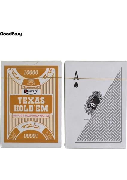 2 Altın Tarzı Texas Hold'em 100% Plastik Oyun Kartı Oyunu Pvc Konvansiyonel Poker Kartları Su Geçirmez ve Mat Cila Masa Oyunları Gümüş Altın (Yurt Dışından) modelleri