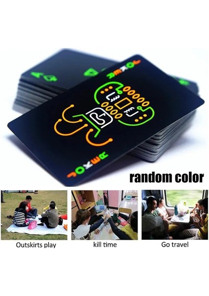 Floresan Kart Stili 1 Takım Komik Floresan Poker Kartları Koleksiyonu Özel Poker Karanlıkta Serin Siyah Glow Bar Partisi Ktv Gece Aydınlık Oyun Kartları (Yurt Dışından)