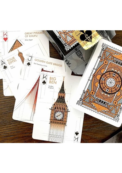 Dünyanın Bisiklet Mimari Harikaları Oyun Kartları Güverte Uollectible Poker Sihirli Kart Oyunları Sihirli Hileler Sahne (Yurt Dışından) modelleri