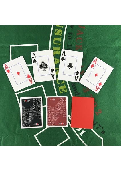 1kırmızı 1siyah Stil 2pcslot Plastik Poker Kartı Yüksek Li Texas Hold'em Oyunları Su Geçirmez ve Donuk Lehçe Oyun Kartları Eğlence Masa Oyunu (Yurt Dışından) indirimleri