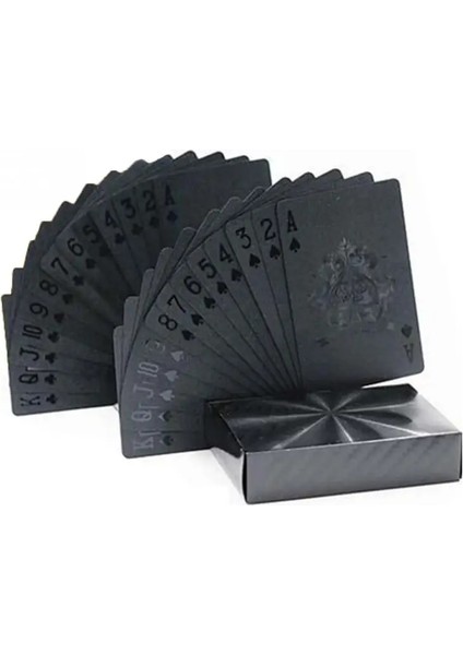 Stili Temizle 24K Altın Oyun Kartları Poker Oyun Destesi Altın Folyo Poker Seti Plastik Sihirli Kart Su Geçirmez Kartlar Sihirli Kart Oyunları Poker Kartları (Yurt Dışından)