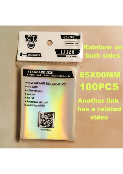 Iki Taraflı Rainbowmtg Stili Lot Taş Kırık Cam Gökkuşağı Folyo Ygo Şeffaf Lazer Yanıp Sönen Film Kartı Filmi Kore Idol Hololograard Kollu (Yurt Dışından)