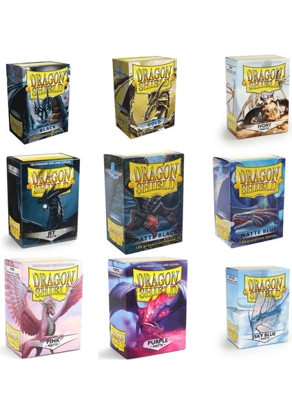Mat Bakır Tarzı Kutu Renkli Mat Kartlar Kollu Demark Dragon Shield Kartları Pkmstar Reals Masa Oyunları Için Mgt Kartları Koruyucu Kapak (Yurt Dışından) fiyatları