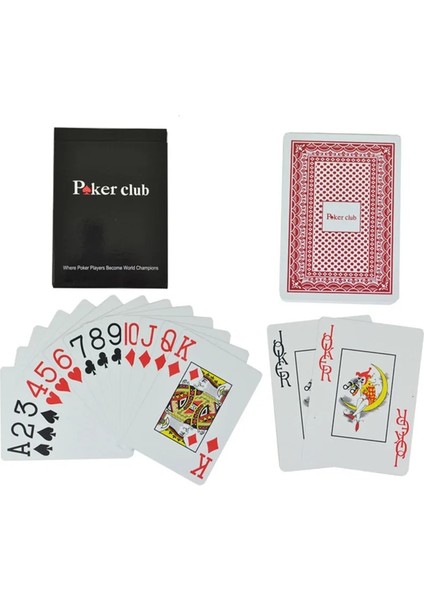 Siyah Kırmızı-Gümüş Tarzı 100% Pvc Poker Oyun Kartları Texas Hold'em Plastik Iskambil Kağıt Oyunu Poker Kartları Su Geçirmez ve Mat Cila Masa Oyunları 1 Güverte (Yurt Dışından)