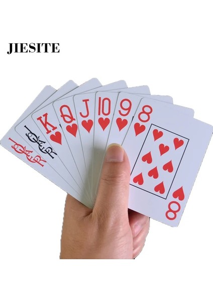 Siyah Kırmızı-Gümüş Tarzı 100% Pvc Poker Oyun Kartları Texas Hold'em Plastik Iskambil Kağıt Oyunu Poker Kartları Su Geçirmez ve Mat Cila Masa Oyunları 1 Güverte (Yurt Dışından)