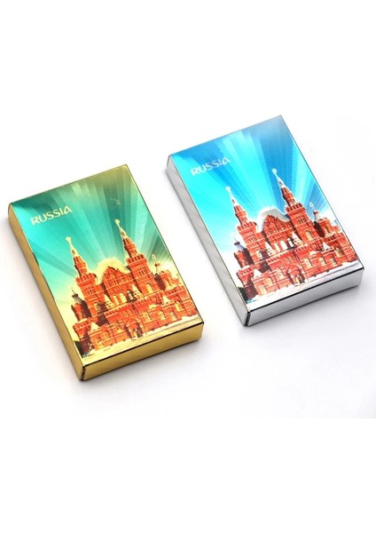 Kızıl Meydan-Gümüş Tarzı Ardsdeck Yeni Tasarım Rusya Poker 24K Altın Folyo Oyun Kartları Pvc Plastik Su Geçirmez Dayanıklı Poker Kartları Oyun Kartları (Yurt Dışından)