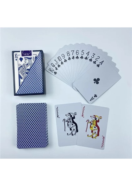 1kırmızı Stil Oyun Kartları Pvc Poker Plastik Bakara Texas Hold'em Poker Kartları Masa Oyunları Kırmızı ve Mavi Su Geçirmez Giyilebilir Kart Oyunu (Yurt Dışından) fiyatları