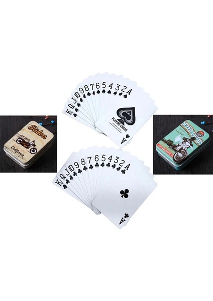 Soldiers B Style Sıcak Yüksek Li Teneke Kutu Pvc Köprü Poker Su Geçirmez Plastik Texas Hold'em Iskambil Kartları Yaratıcı Desen Hediyeler Masa Oyunları (Yurt Dışından) fırsatları
