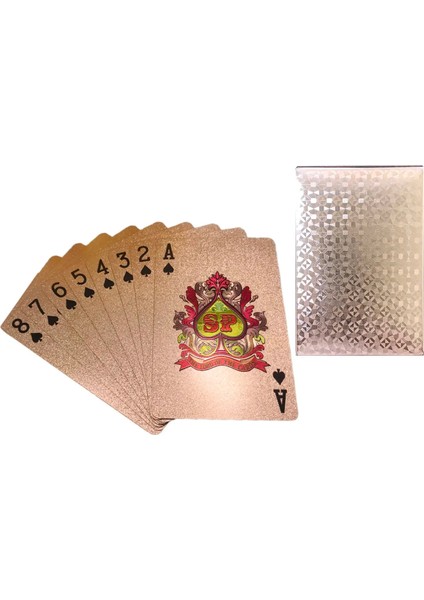 Gümüş Tarzı Tek Güverte Altın Folyo Poker Plastik Oyun Kartları Su Geçirmez Kartlar Kumar Masa Oyunu (Yurt Dışından) fiyatları