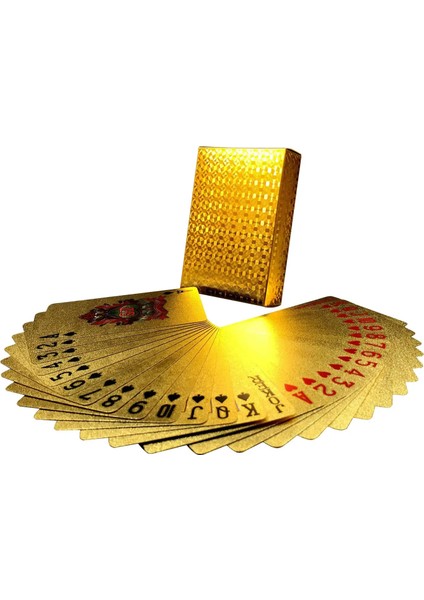 Gümüş Tarzı Tek Güverte Altın Folyo Poker Plastik Oyun Kartları Su Geçirmez Kartlar Kumar Masa Oyunu (Yurt Dışından) fırsatları
