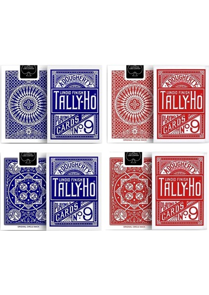 Kırmızı Yelpaze Sırtı Stili Tally-Ho No.9 Oyun Kartları Uspcc Bisiklet Hayranıround Arka Güverte Poker Boyutu Sihirli Kart Oyunları Sihirbaz Için Sihirli Hileler Sahne (Yurt Dışından) fırsatları