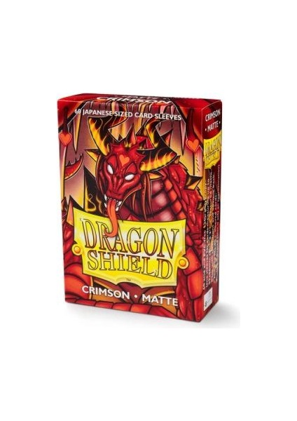 Mat Kıpkırmızı Tarzı Ejderha Kalkanı Kutusu Ygo Oyun Kartları Kollu Japon Yu-Gi-Oh Küçük Ölçekli Mını Masa Oyunu Kartları Için Oynayan Koruyucu Kapak (Yurt Dışından)