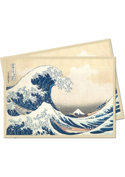 Kırmızı Fuji Dağ Stili Sanat Eseri The Great Wave Off Kanagawa Kart Kılıfları,ticaret Kartları Koruyucu Standart Kartlar Koruyucu Kılıf Ultra Pro (Yurt Dışından) fiyatları