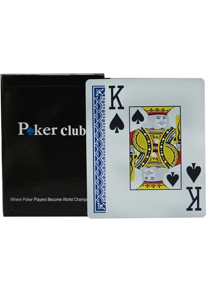 Mavi Stil Yüksek Li Poker Kartı 100% Su Geçirmez Plastik Pvc Oyun Kartları Setleri Klasik Sihirli Hileler Poker Kulübü Kartı 1 Deste Özelleştirilebilir (Yurt Dışından)