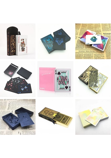 E Stili Yeni Yaratıcı Poker Kartları Claollection Oyun Kartları Masa Oyunu Blackjack Parti Hediyesi (Yurt Dışından) fiyatları