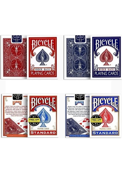 Binici Geri Mavi Stili Bisiklet Sürücüsü Geri Standart Dizin Oyun Kartları Tally-Ho Güverte Uspcc Abd Poker Sihirli Kart Oyunları Sihirli Hileler Sahne (Yurt Dışından) fırsatları