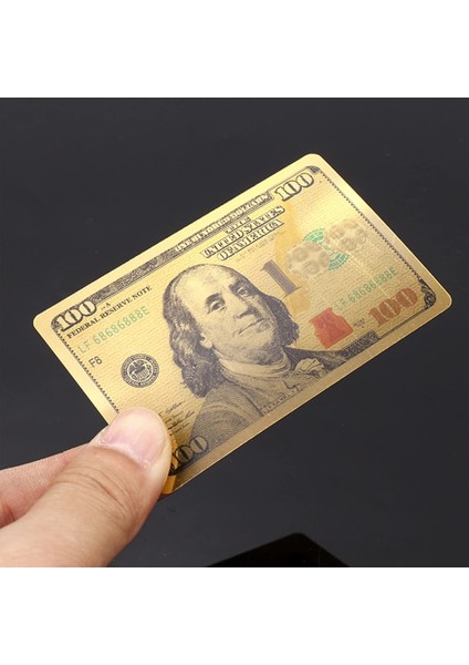 Aud Stili Yeni Renkli Altın Poker Para Birimi Modeli Altın Oyun Kartları Su Geçirmez Petpvc Plastik Poker Doları Eur Jpy Gbp (Yurt Dışından) fırsatları