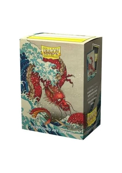 Büyük Dalga Stili Dragon Shield Lot Picture Art Cards Sleeves Series Game Cards Playing For Magic Star Realms Pkm Board Games Protector (Yurt Dışından)