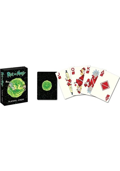 2021 Yüksek Li Rick ve Morti Kart Poker Masa Oyunları Parti Oyunları Iskambil Kartları Anime Iskambil Kartları Kart Kollu (Yurt Dışından) fiyatları