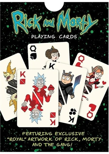 2021 Yüksek Li Rick ve Morti Kart Poker Masa Oyunları Parti Oyunları Iskambil Kartları Anime Iskambil Kartları Kart Kollu (Yurt Dışından) modelleri