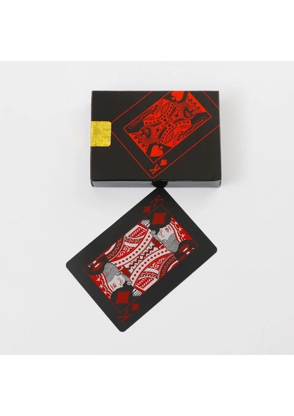Kırmızı Stil Su Geçirmez Plastik Poker Masa Oyun Kartları Pvc Sihirli Oyun Kartları Yüksek Li Kart Destesi Poker (Yurt Dışından)