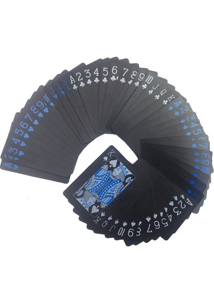 PKP-0003-2 Stili Vc Suya Dayanıklı Saf Kara Sihirli Kutu Dolu Plastik Oyun Kartları, Sihirli Hileler Aracına Uygun 88MM * 63MM Yetişkin Poker Oyunları Kartı (Yurt Dışından) indirimleri