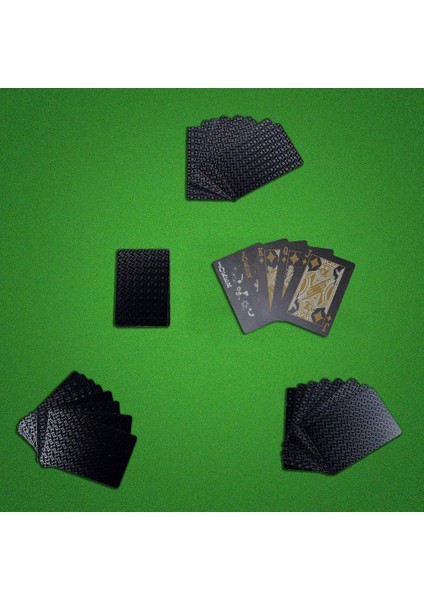 D Stili Su Geçirmez Plastik Pvc Oyun Kartları Setleri Altın Sihirli Hileler Poker Kartları Setleri Yaratıcı Kutu Dolu 54 Yapraklık Set (Yurt Dışından)