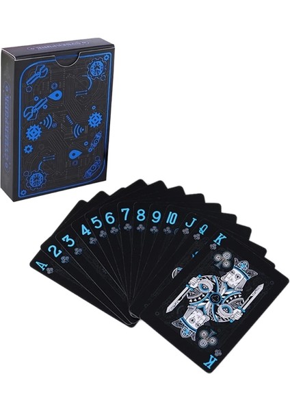 A5KC Poker Plastik Su Geçirmez Iskambil Kartları Masa Oyunu Yıkanabilir Karikatür Destesi Kartları Poker Profesyonel Destesi (Yurt Dışından)