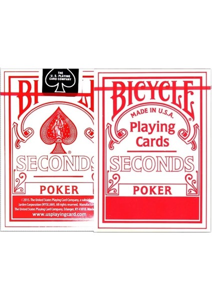 Saniye Kırmızı Stili Bisiklet Sürücüsü Geri Standart Dizin Oyun Kartları Tally-Ho Güverte Uspcc Abd Poker Sihirli Kart Oyunları Sihirli Hileler Sahne (Yurt Dışından)