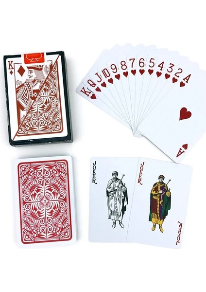 2 Kırmızı Stil 2 Takımlot Yeni Yüksek Li Bakara Texas Hold'em Plastik Iskambil Kartları Su Geçirmez Köprü Poker Kartları Masa Oyunu 2.28*3.46 Inç (Yurt Dışından) modelleri