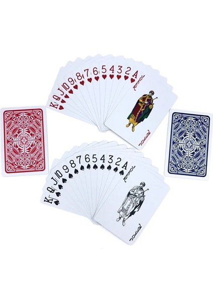2 Kırmızı Stil 2 Takımlot Yeni Yüksek Li Bakara Texas Hold'em Plastik Iskambil Kartları Su Geçirmez Köprü Poker Kartları Masa Oyunu 2.28*3.46 Inç (Yurt Dışından) indirimleri