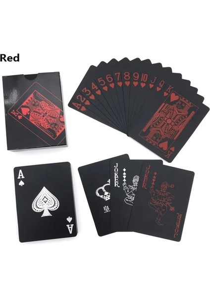 Mavi Stil 24 K Altın Oyun Kartı Poker Oyun Destesi Altın Yaprak Poker Takımı Plastik Sihirli Su Geçirmez Kart Destesi Sihirli Su Hediye Koleksiyonu (Yurt Dışından)