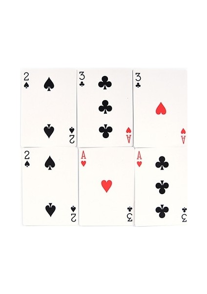 2 Set Magic Nihai 3 Üç Kart Monte Poke Trick Claunflower.magic Card Küpleri (Yurt Dışından)