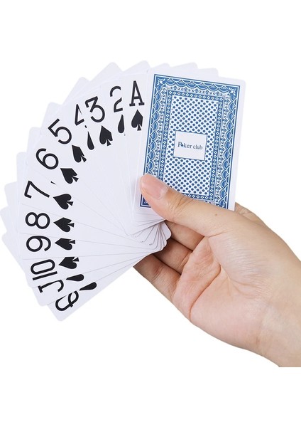 Mavi Stil 54 Kart Eğlence Masa Oyunu Su Geçirmez Pürüzsüz Poker Kart Tahtası Köprü Oyunları Texas Hold'em Plastik Oyun Kartları (Yurt Dışından) fiyatları