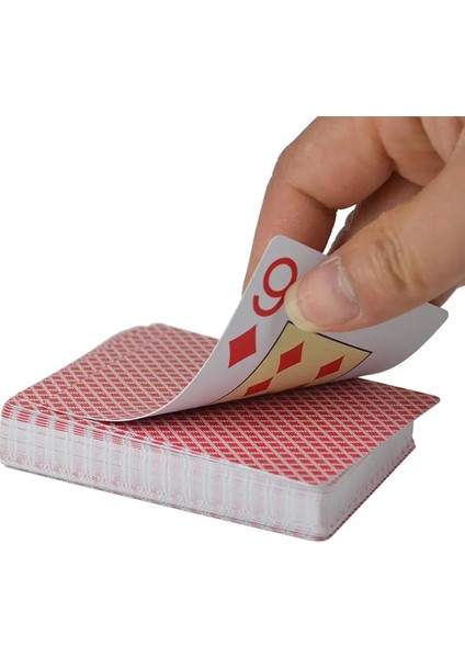 Altın Tarzı 100% Plastik Pvc Oyun Kartı Büyük Sayı Oyunu Texas Hold'em Poker Kartları Su Geçirmez ve Mat Cila Aile Poker Masa Oyunu 1 Güverte (Yurt Dışından)