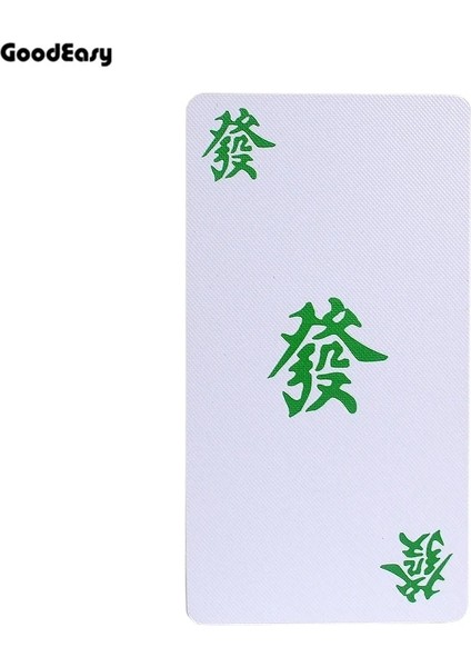Kırmızı Stil Su Geçirmez Taşınabilir Kağıt Mahjong Oyun Kartları 2 Akrilik Dices ve Flanel Çantası ile Set Goodeasy Tarafından Seyahat Mahjong Poker Kartı (Yurt Dışından)