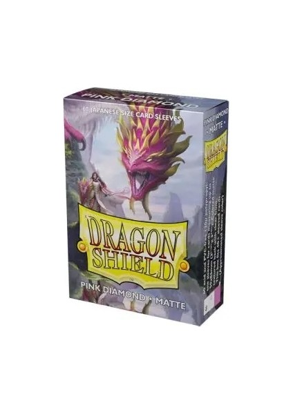Pembe Pırlanta Mat Stili Ejderha Kalkanı Kutusu Ygo Oyun Kartları Kollu Japon Yu-Gi-Oh Küçük Ölçekli Mını Masa Oyunu Kartları Için Oynayan Koruyucu Kapak (Yurt Dışından)