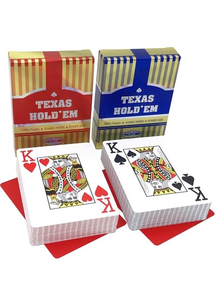 2 Mavi Stil 2 Setlot Üst Sınıf Çift Buzlu Bakara Texas Hold'em Kraliyet Poker Kartı Lazer Kutusu Su Geçirmez Plastik Iskambil Kartları Masa Oyunu (Yurt Dışından) fiyatları