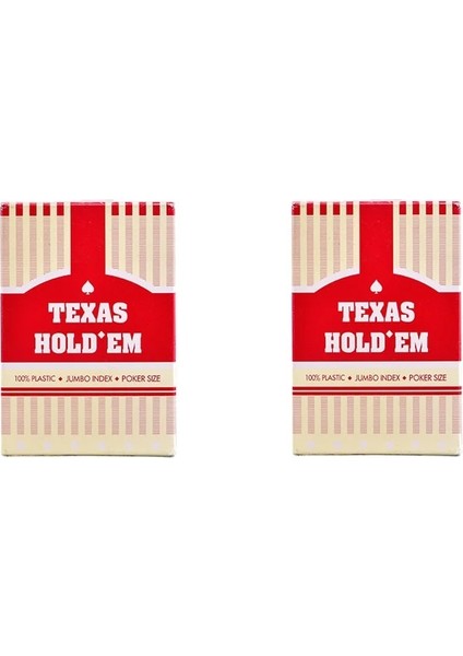 Sarı Stil 2 Takımlot Texas Oyun Kartları Pvc Plastik Su Geçirmez Poker Kartları Destesi Poker Masa Oyunu Seyahat Oyunları (Yurt Dışından)