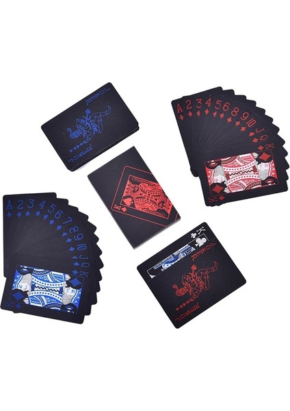 Mavi Stil Poker Suya Dayanıklı Siyah Oyun Kartları Yaratıcı Hediye Dayanıklı Poker Pvc Plastik Oyun Kartları Poker Siyah Oyun Kartları Masa Oyunu (Yurt Dışından) indirimleri