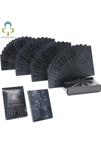 Siyah Yhw Stili Su Geçirmez Siyah Oyun Kartları Plastik Kartlar Koleksiyonu Siyah Elmas Poker Kartları Yaratıcı Hediye Standart Oyun Kartları Gyh (Yurt Dışından) fiyatları