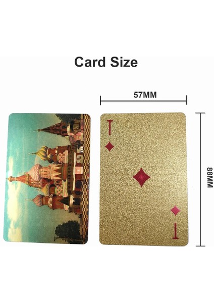 Altın Tarzı 2020 Yeni Ardsdeck Rus 24K Altın Folyo Oyun Kartları Pvc Plastik Su Geçirmez Poker Standart Oyun Kartları (Yurt Dışından) fırsatları
