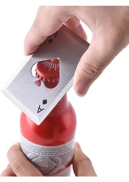 Gümüş Kenar Stili 2@# Yeni Yüksek Li Metal Poker Su Geçirmez Siyah Oyun Kartları Yaratıcı Hediye Dayanıklı Poker Şişe Açacağı (Yurt Dışından)